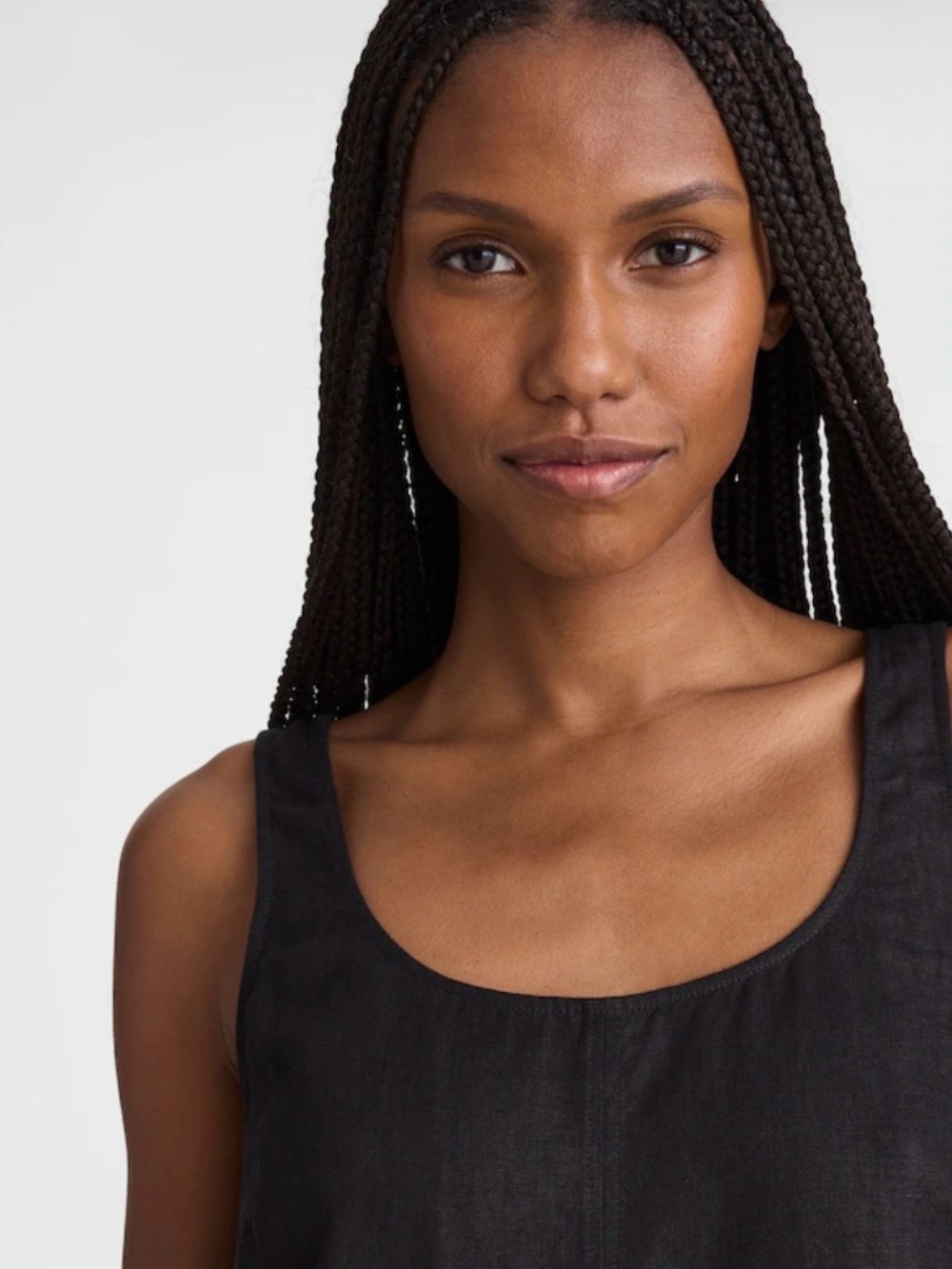 Madewell Scoopneck Mini Shift Dress in 100% Linen - Picture 4 of 8